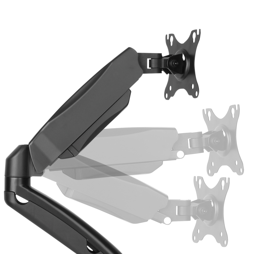 HF-DTMT563： Desktop Display Mount, Full Motion, Dual Screen, VESA 100x100 (13-27 inch)